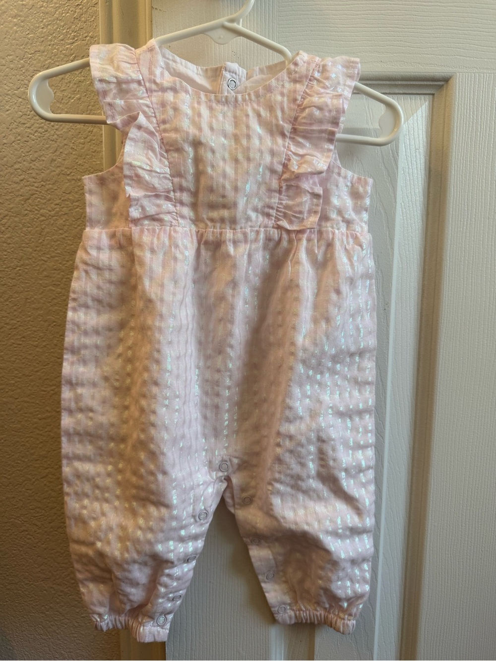 Cat & Jack Light Pink Ruffle Romper